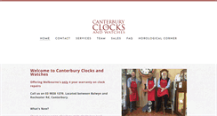 Desktop Screenshot of canterburyclocks.com.au
