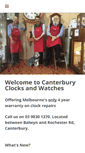 Mobile Screenshot of canterburyclocks.com.au